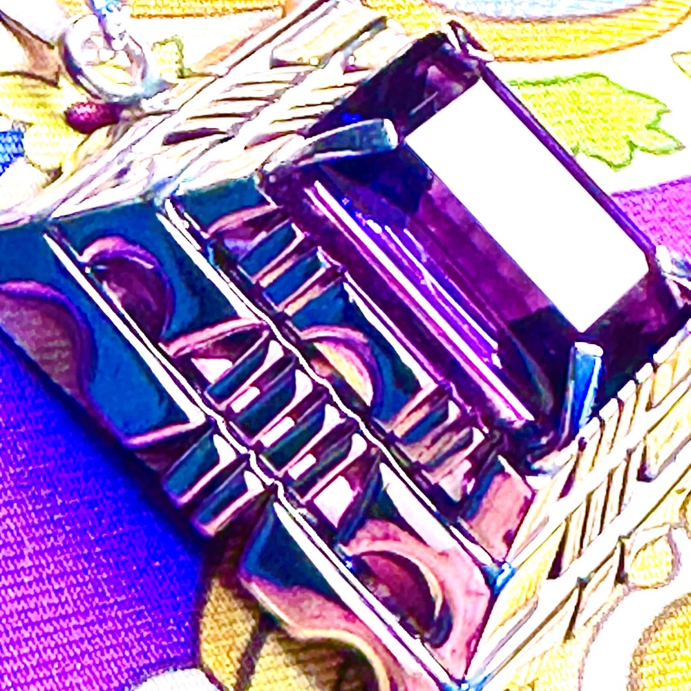 Handmade Navajo Sterling Silver Amulet With 30 Carat Amethyst